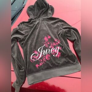 Juicy Couture Brown Y2k Zip Up Hoodie